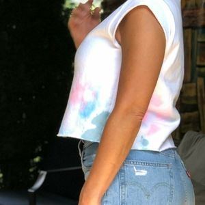Tiedye crop sweatshirt